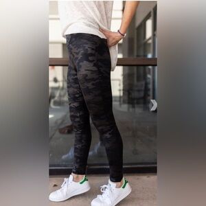 Faux Leather Camo Leggings. NWOT